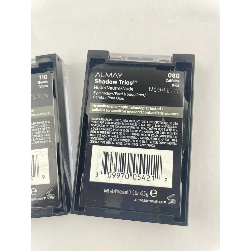 2-Almay Eye Trio Eyeshadow ~Beach vibes & Caffeine Kick